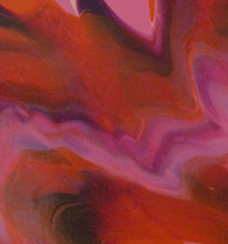 Peinture à l'acrylique sur toile de Nicolas Epinoux: sardine mazoutée 