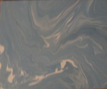 Peinture à l'acrylique sur toile de Nicolas Epinoux: écume 
