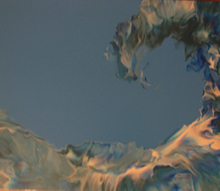 Peinture à l'acrylique sur toile de Nicolas Epinoux: L'aigle d'eau 